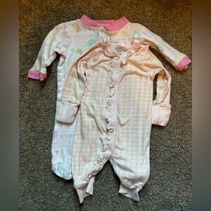 Pink and Cream Kids One Piece Set